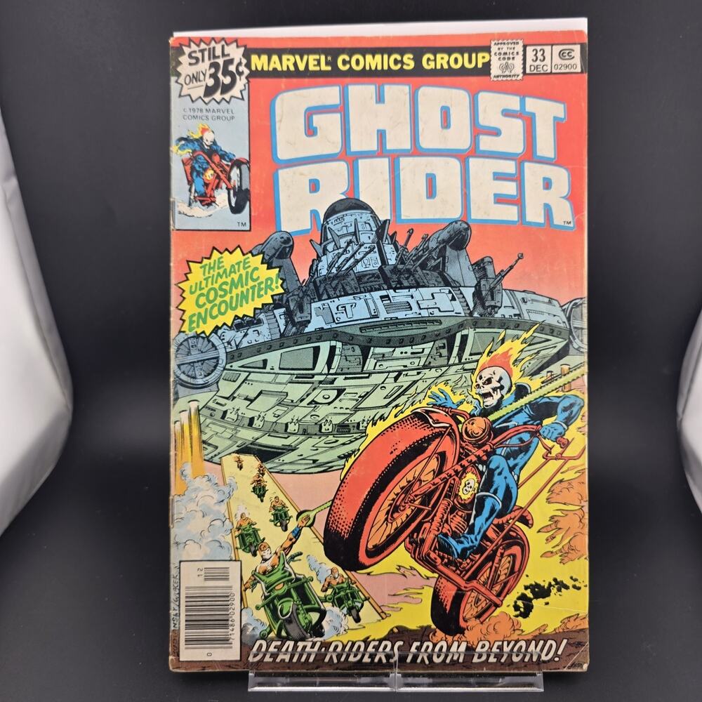 Ghost Rider 33 Marvel 1978 Bronze Age Johnny Blaze Death Riders Newsstand FN 6.0